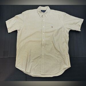 Ralph Lauren Blake Short Sleeve Button-Down Shirt – Yellow/Blue Check